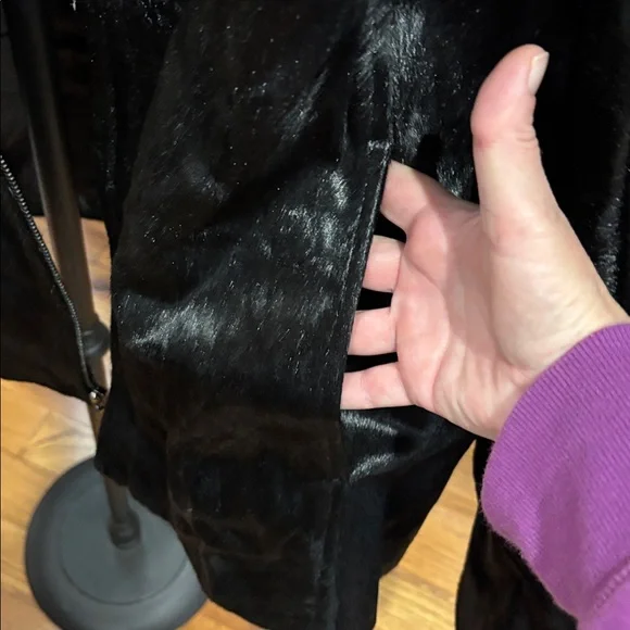 Davoucci genuineleather calf hair jacket black size 3xl men’s - Picture 7 of 7